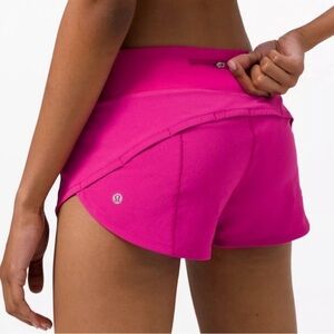 lululemon athletica Women's Vibrant Pink Athletic Shorts